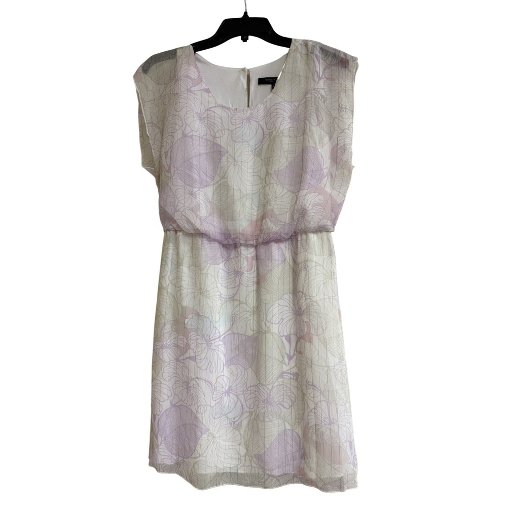 Andrew Marc Lila Floral Women's Dress, Classic Sleeveless w/ Round Neck